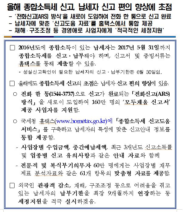 올해 종합소득세 신고, 납세자 신고 편의 향상에 초점 이미지 3